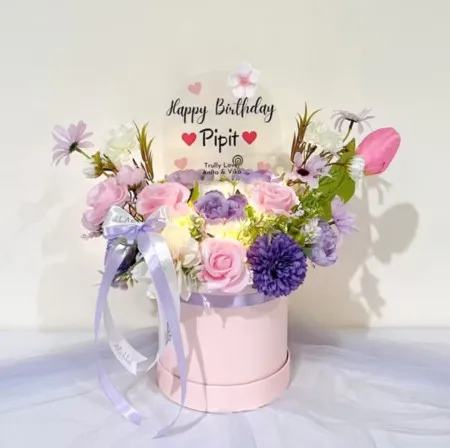 Bloom Box Akrilik Ucapan Ulang Tahun Sukmajaya